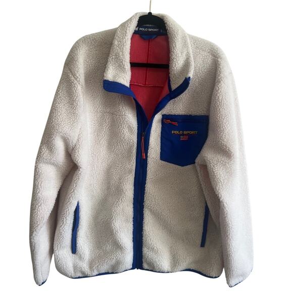 Polo Sport Ralph Lauren fleece red rocks jacket full zip size XL - Picture 1 of 9